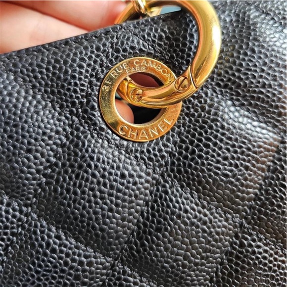SOLD! Authentic Chanel Black Caviar GST Grand Shopping Tote GHW! - Picture 13 of 16
